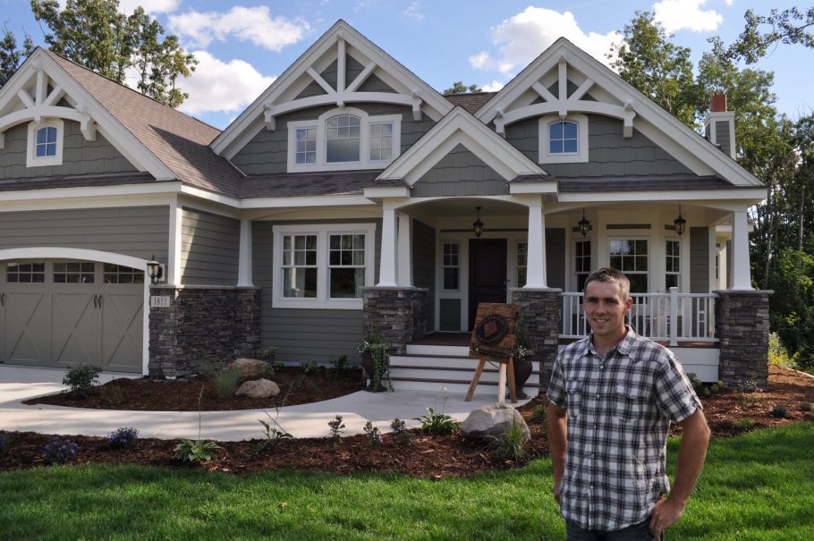 Одноэтажный дом в стиле Крафтсман Дэлавэр