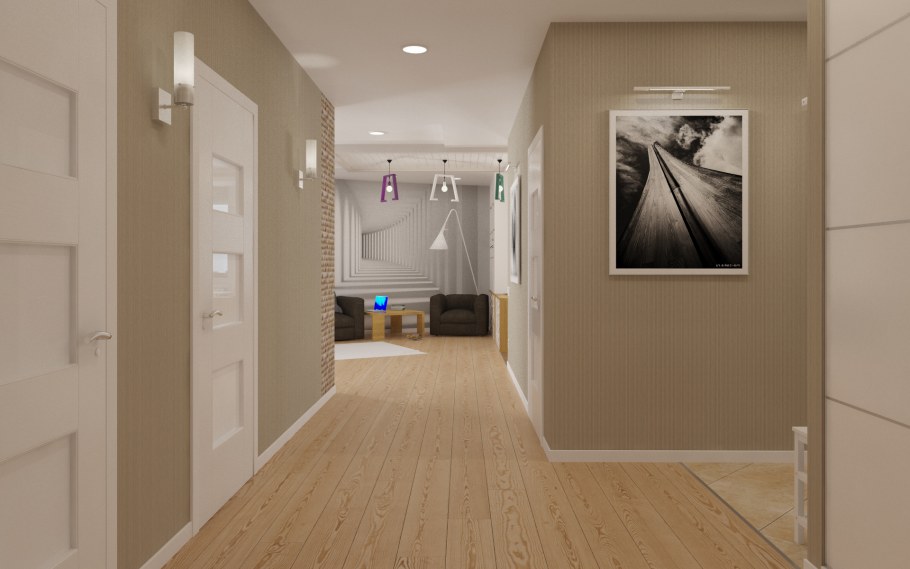 Пустой интерьер прихожей