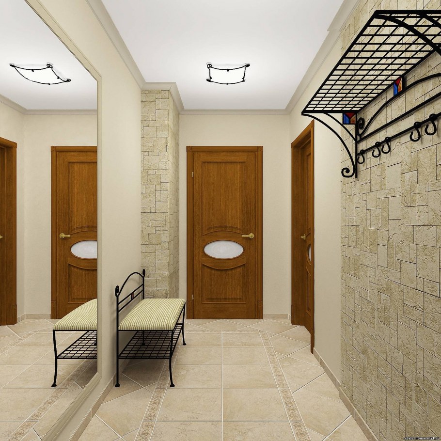 Современная отделка прихожей