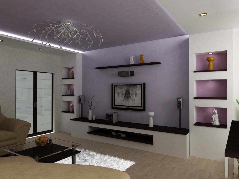 Интерьер квадратного зала