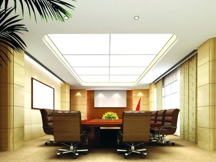 Гипсовый потолок в офисе