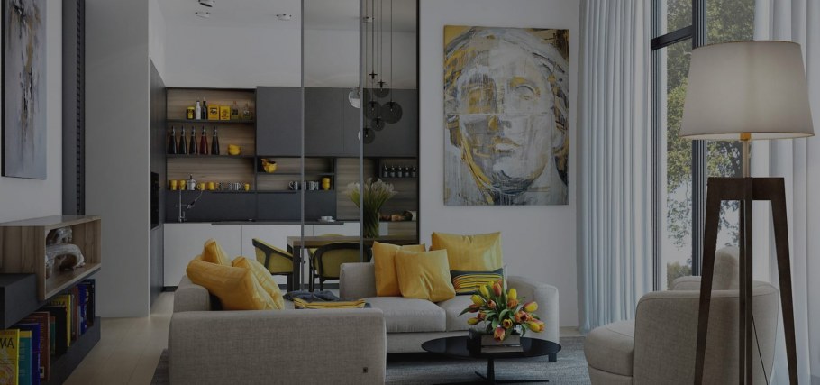 Интерьер в стиле кубизм