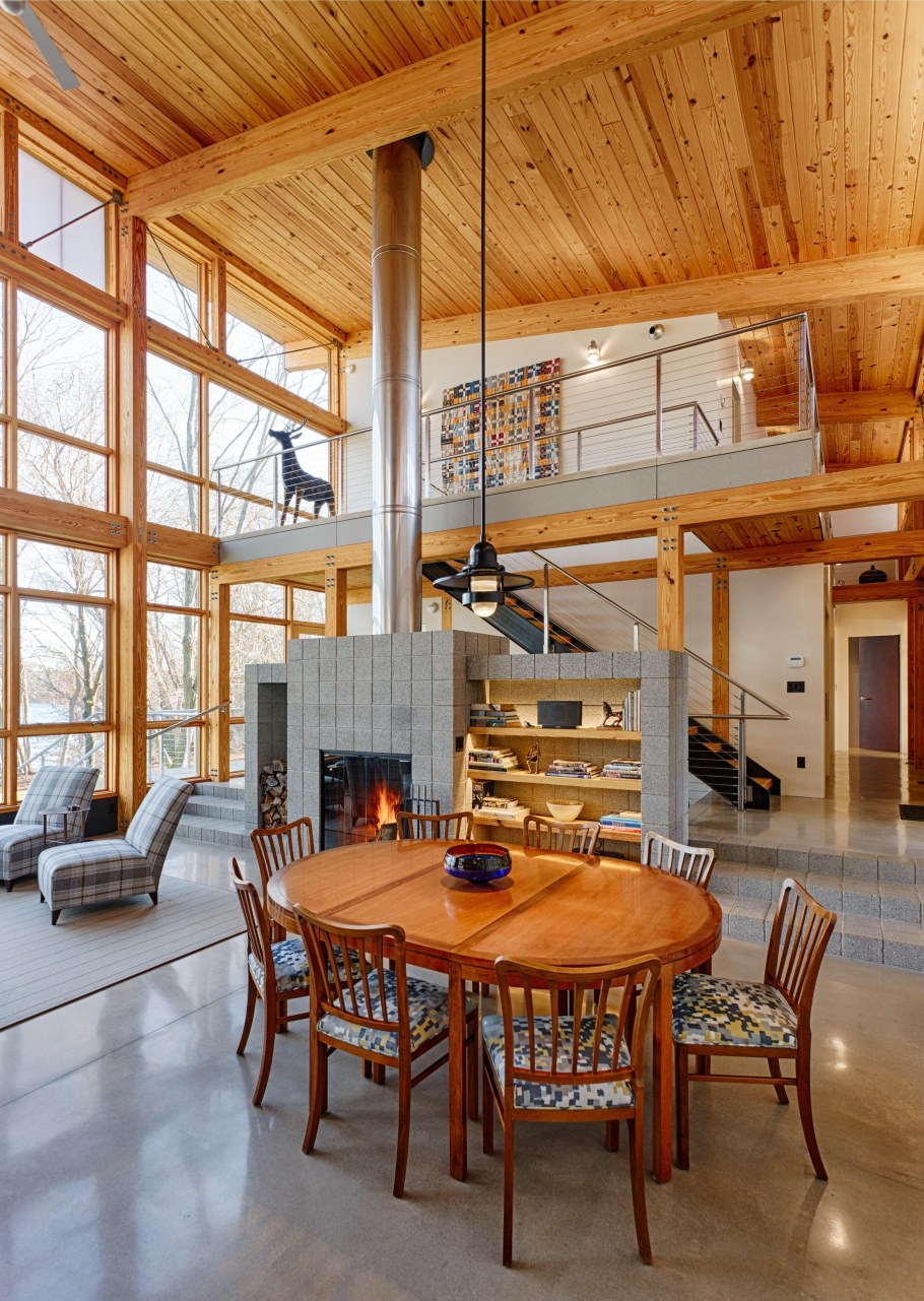 Тимбер фрейм интерьер