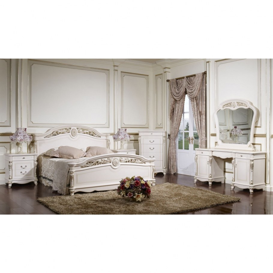 Спальня Afina белая с жемчугом New