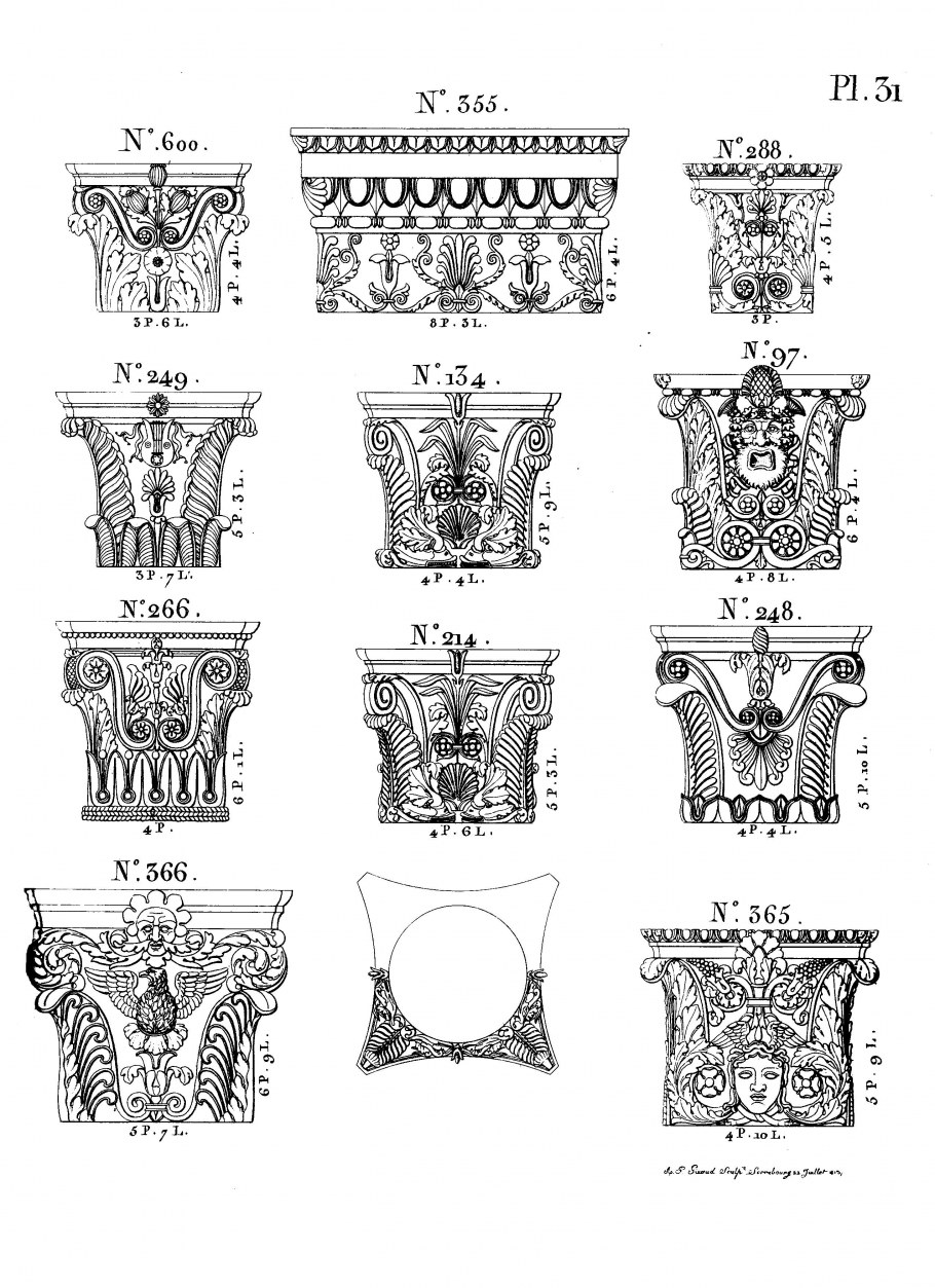 Архитектурные зарисовки Микеланджело