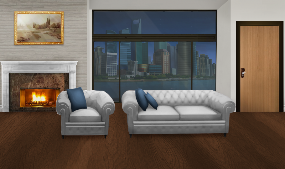 Гостиная гача лайф ночь