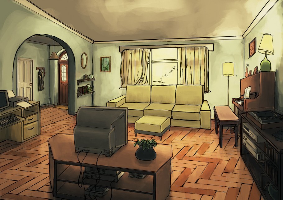 Ночная гостиная комната