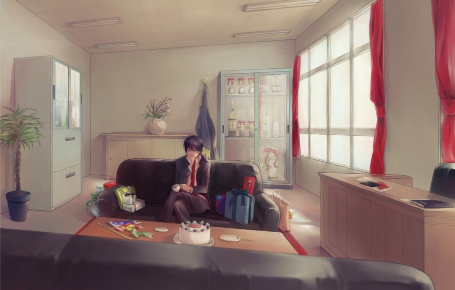 Мультяшная комната с диваном