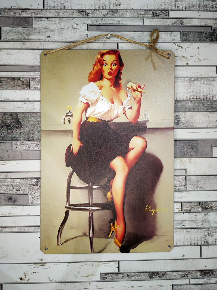 Металлические таблички для интерьера в стиле ретро