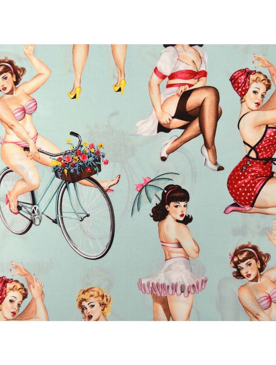 Мужчины в стиле пин-ап в интерьере