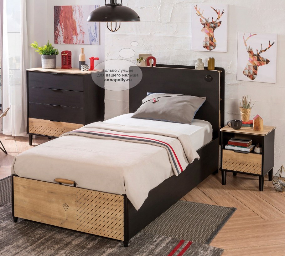 Кровать Cilek Black 200х120