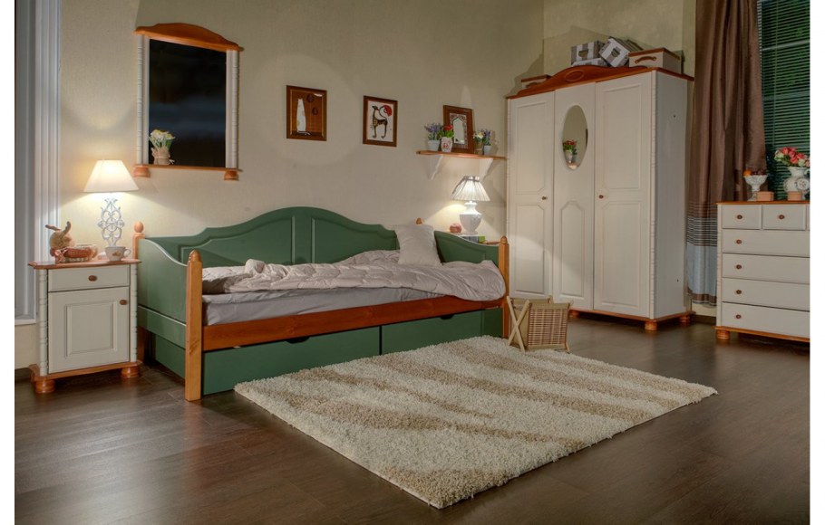 Кровать в скандинавском стиле