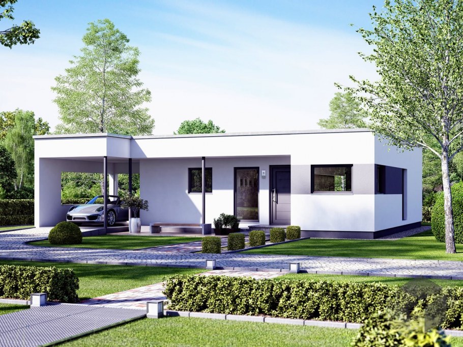 Бунгало с плоской крышей