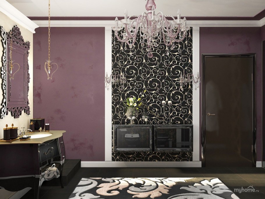 Виниловые обои в стиле арт деко