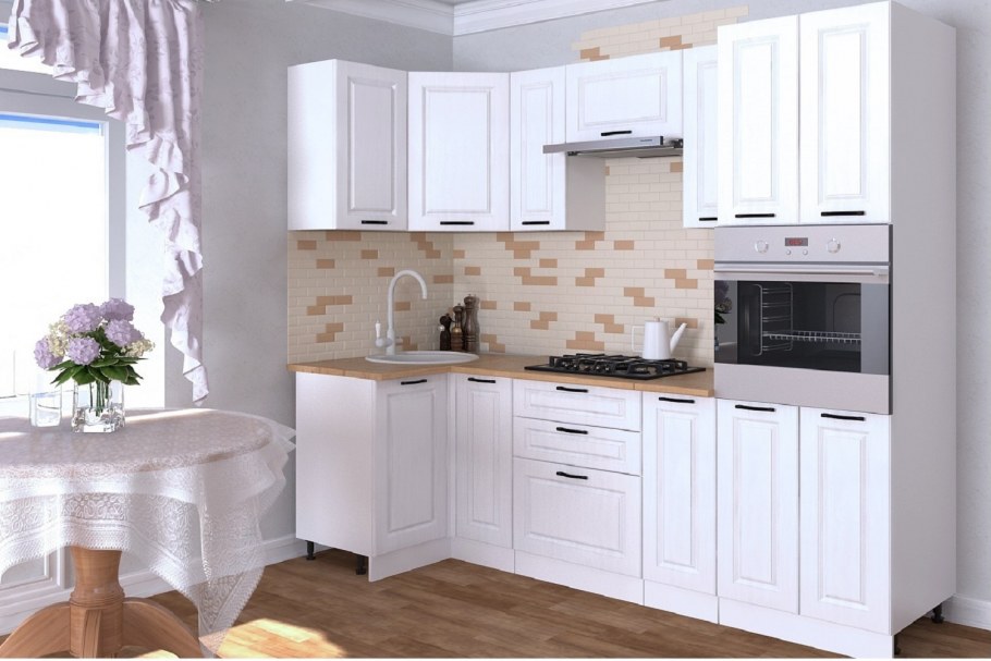 Белый Вегас кухонный гарнитур