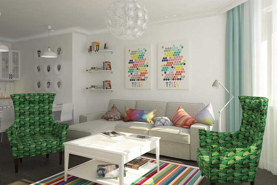 Детская гостиная в скандинавском стиле