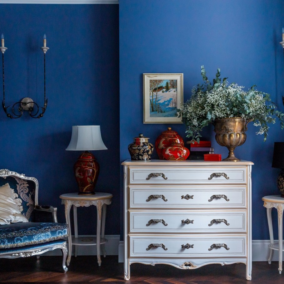 Pantone 2020 Classic Blue в интерьере