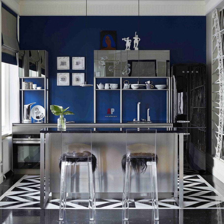 Pantone 19-4052 Classic Blue в интерьере