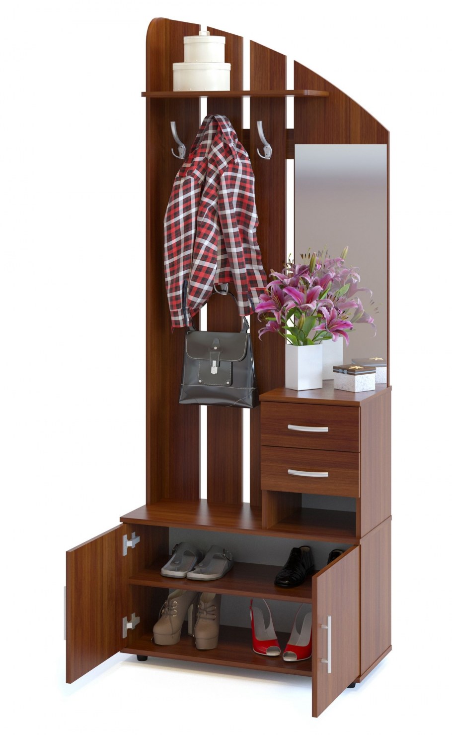 Прихожая Сириус ВШ-1 венге/беленый дуб