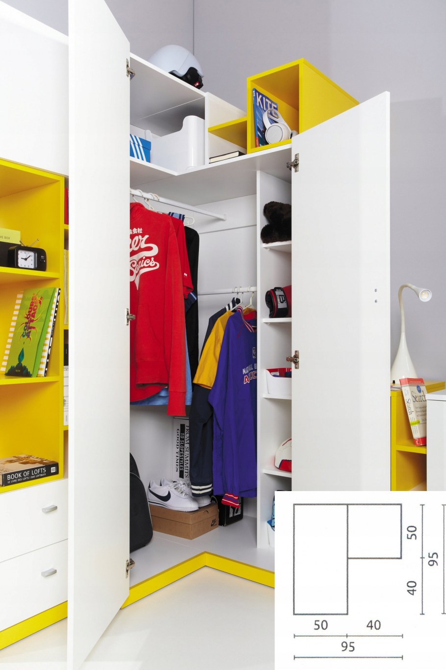 Шкаф гардероб для девочки