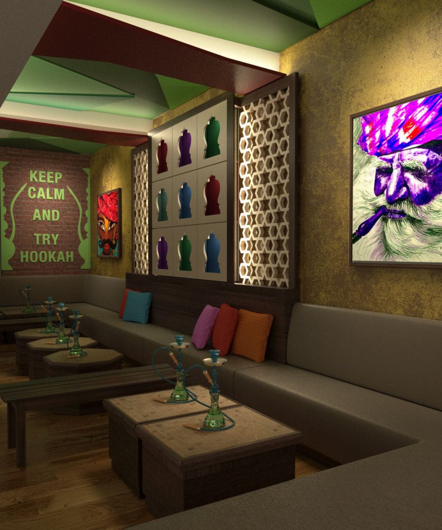 Интерьер кальян-бара