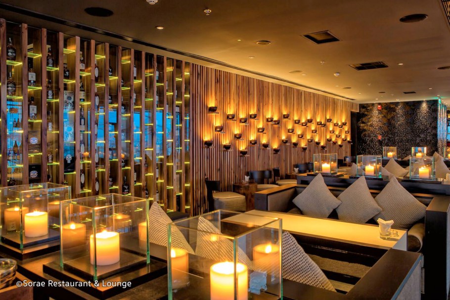 Освещение в интерьере ресторана