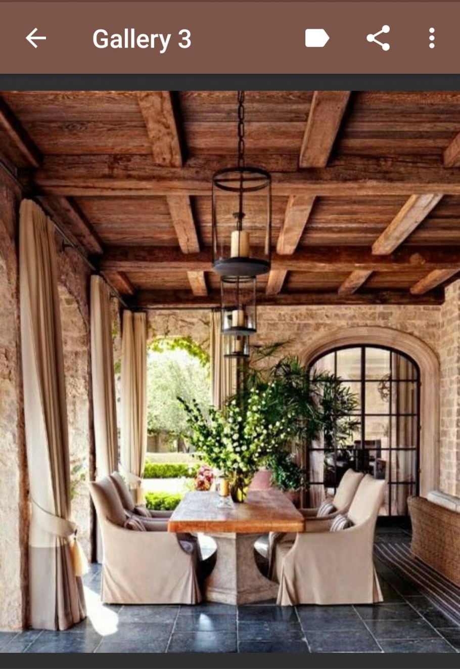 Интерьер веранды в стиле Кантри