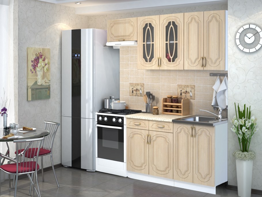 Кухня Настя береза модульная Сурская мебель