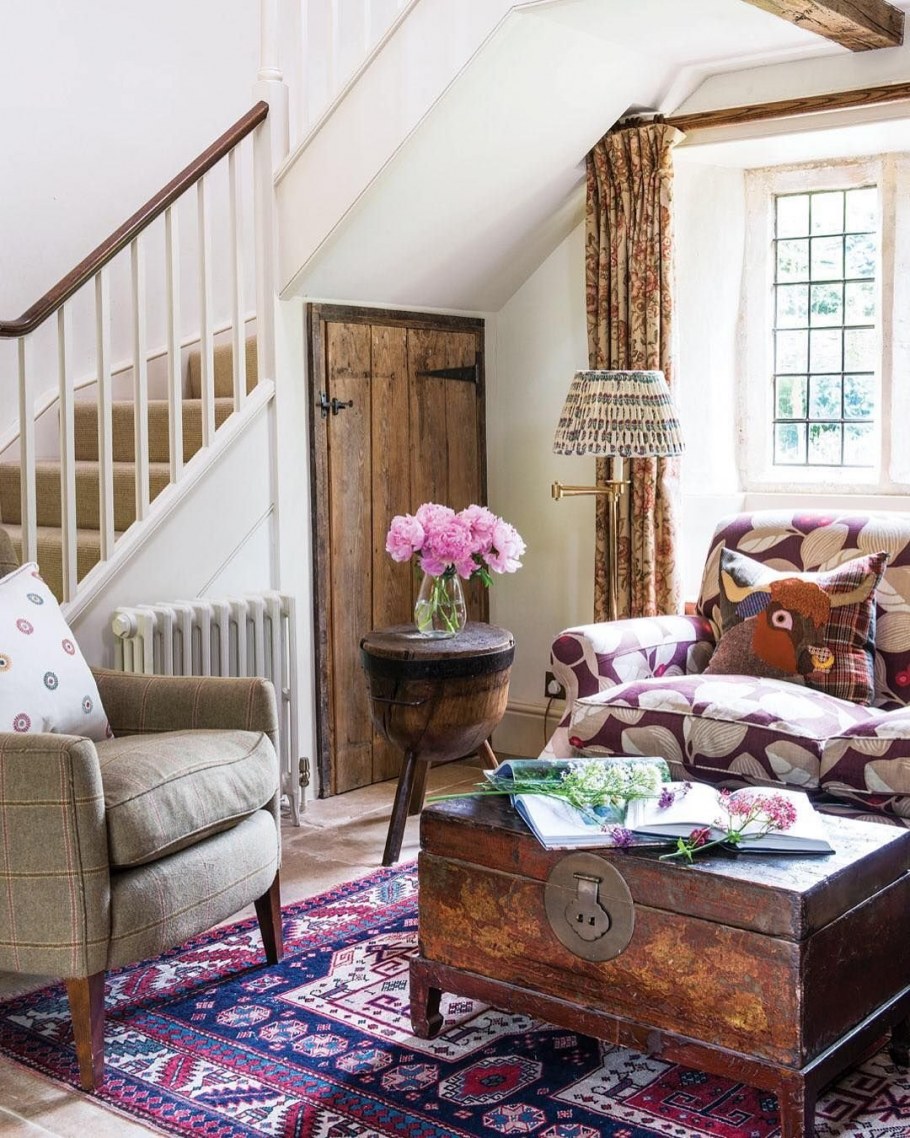 Гостиная в деревенском стиле