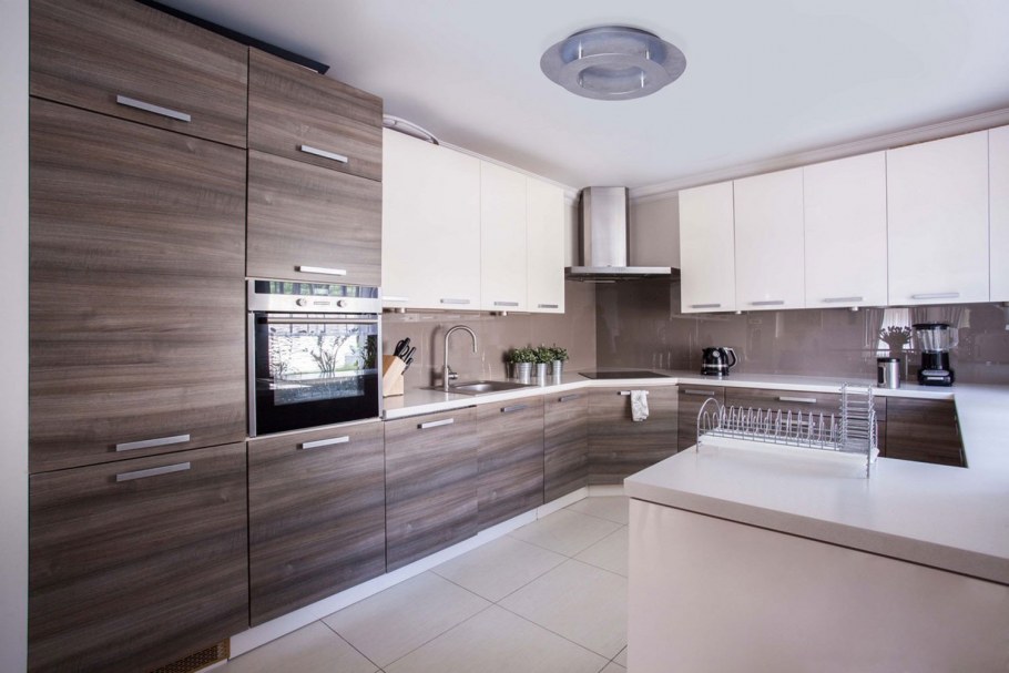 Кухни Модерн интегрированная ручка