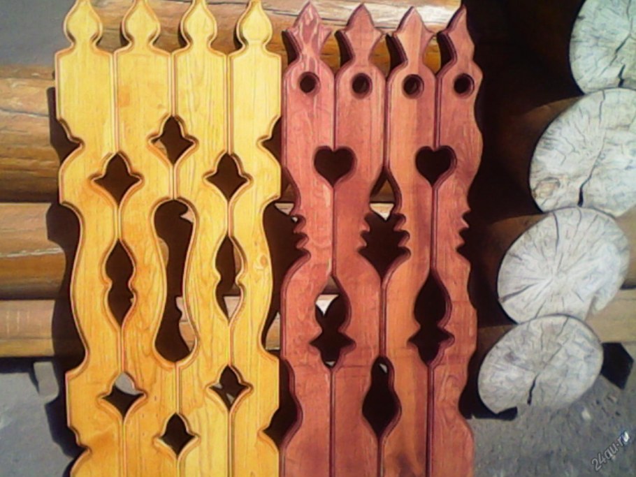 Красивые резные заборы из дерева