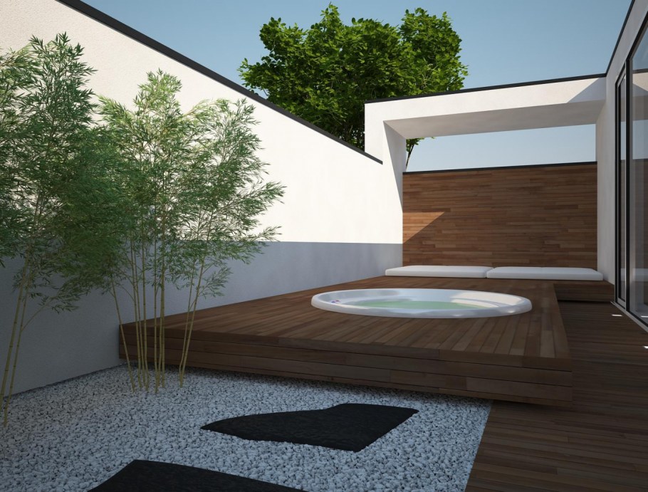 Проект участка в стиле минимализма