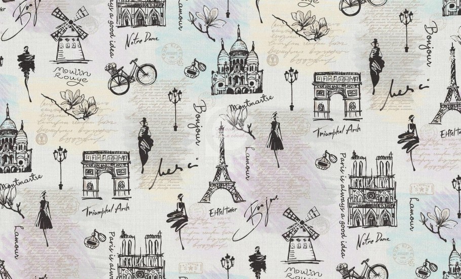 Обои с рисунком для стен