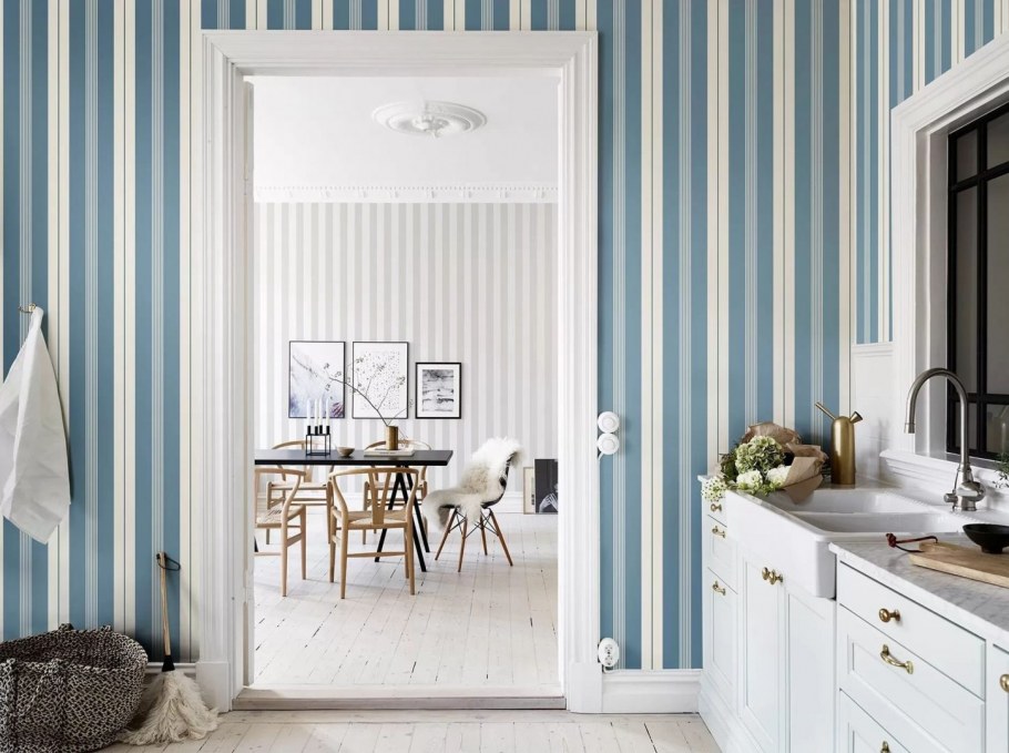 Полоска в интерьере