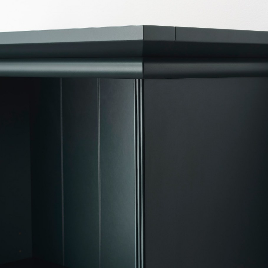 Lommarp ломмарп шкаф, темный сине-зеленый