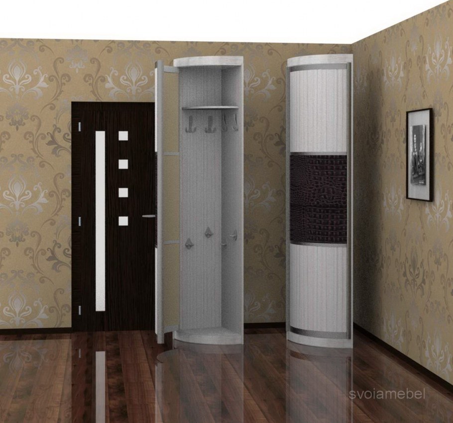 Угловой шкаф 450х450 с радиусной дверкой