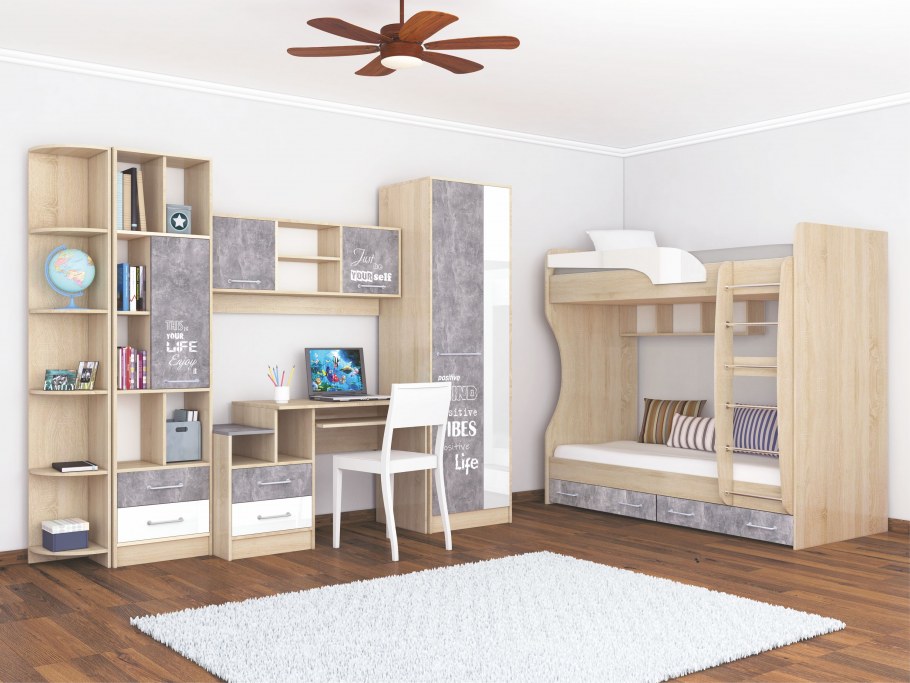 Модульная детская спальня Колибри ТЭКС