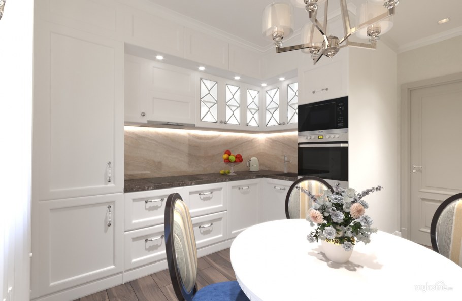 Кухня до потолка Неоклассика