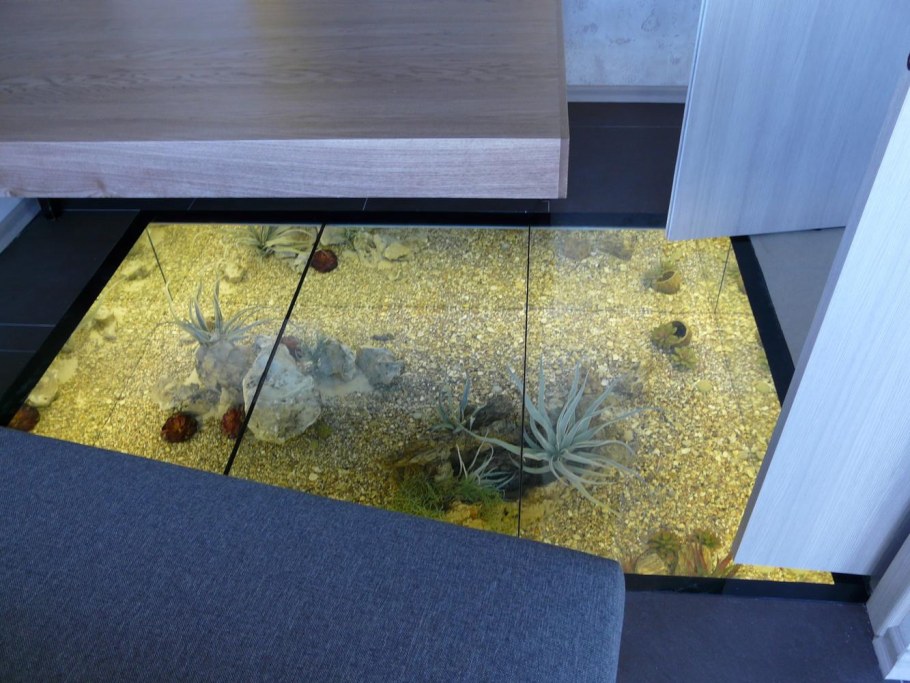 Сухой аквариум в полу