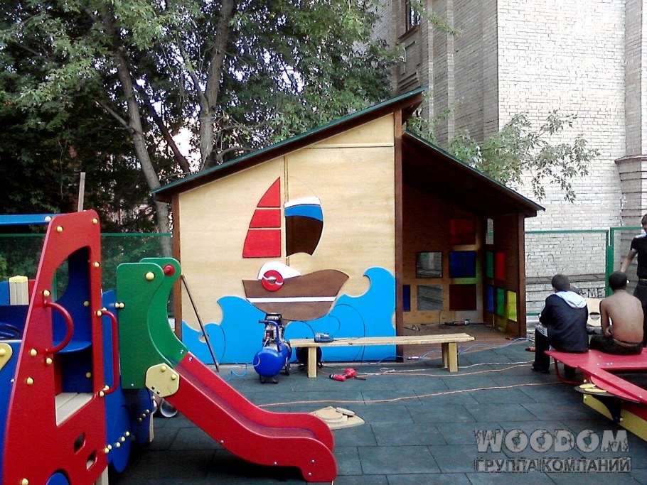 Украшение участка в детском саду