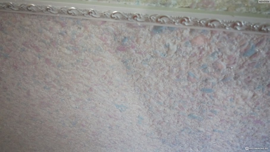 Жидкие обои вблизи