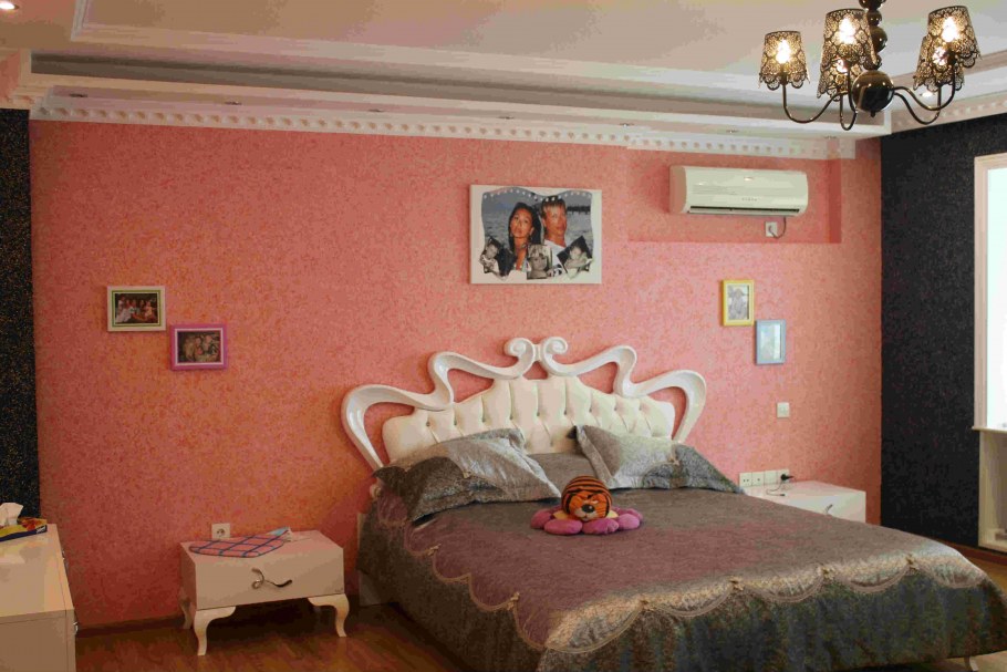 Спальный комната жидкие обои