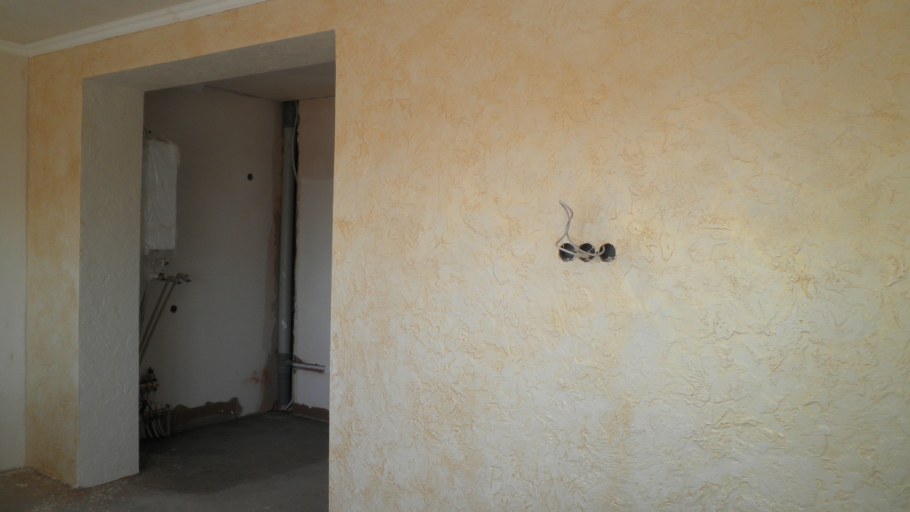 Отделка декоративной штукатуркой