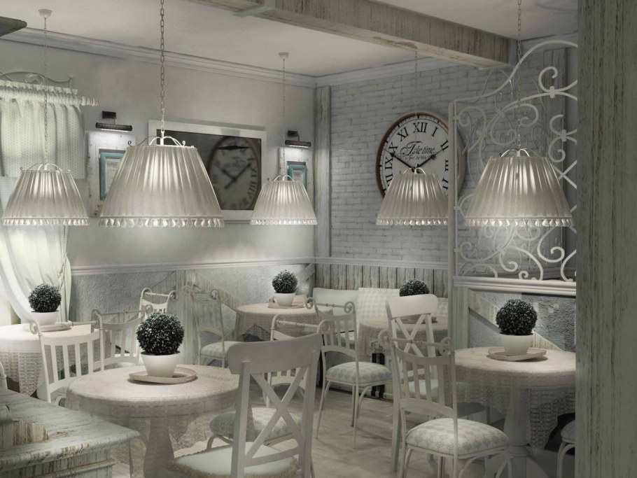 Спальня 18 кв м в стиле Прованс