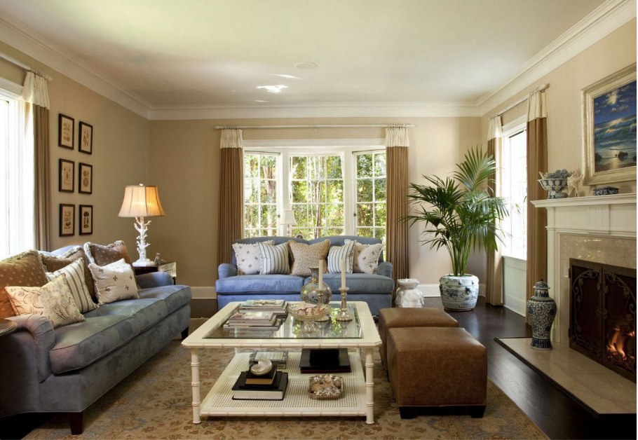 Гостиная в американском доме