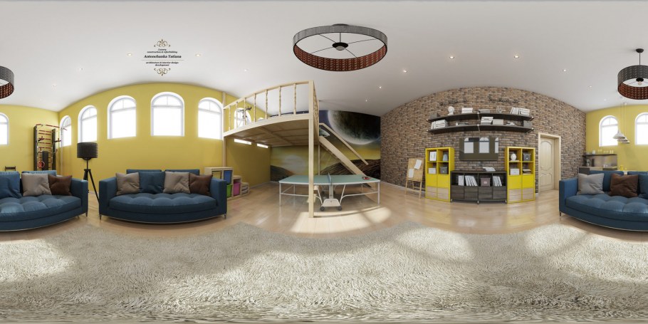 3d панорама интерьера