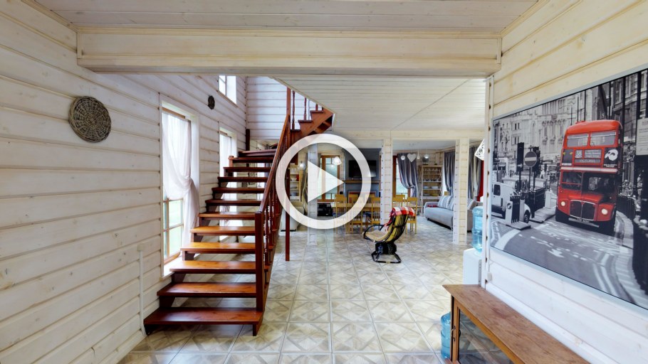 Виртуальный тур по деревянному дому