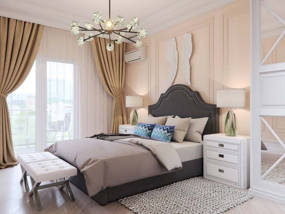 Спальня в стиле французской классики