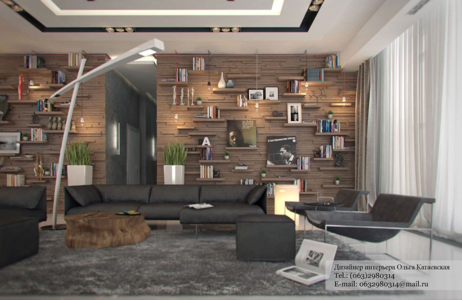 Креативный интерьер гостиной