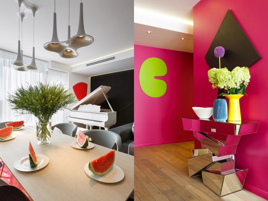Яркие решения с интерьере квартир